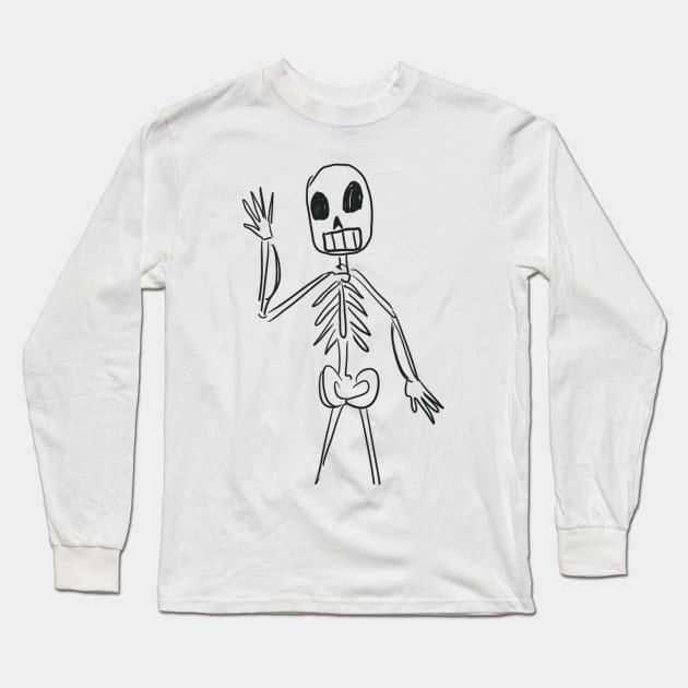 Skeleton Long Sleeve T-Shirt by missalexfinley